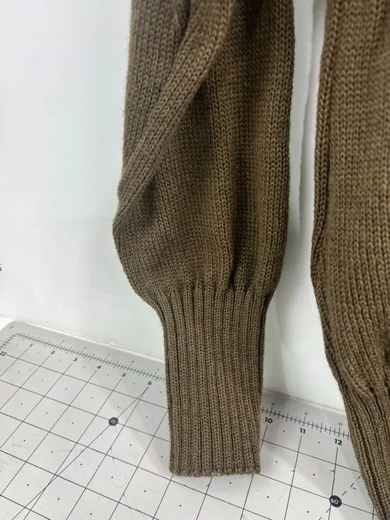 Vintage Military Wool Pullover Sweater Men's Large US Military SEBO Knitwear - Picture 3 of 10